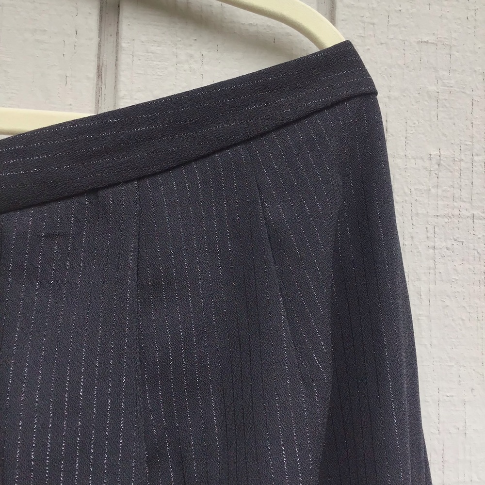 Women’s black striped dress pants